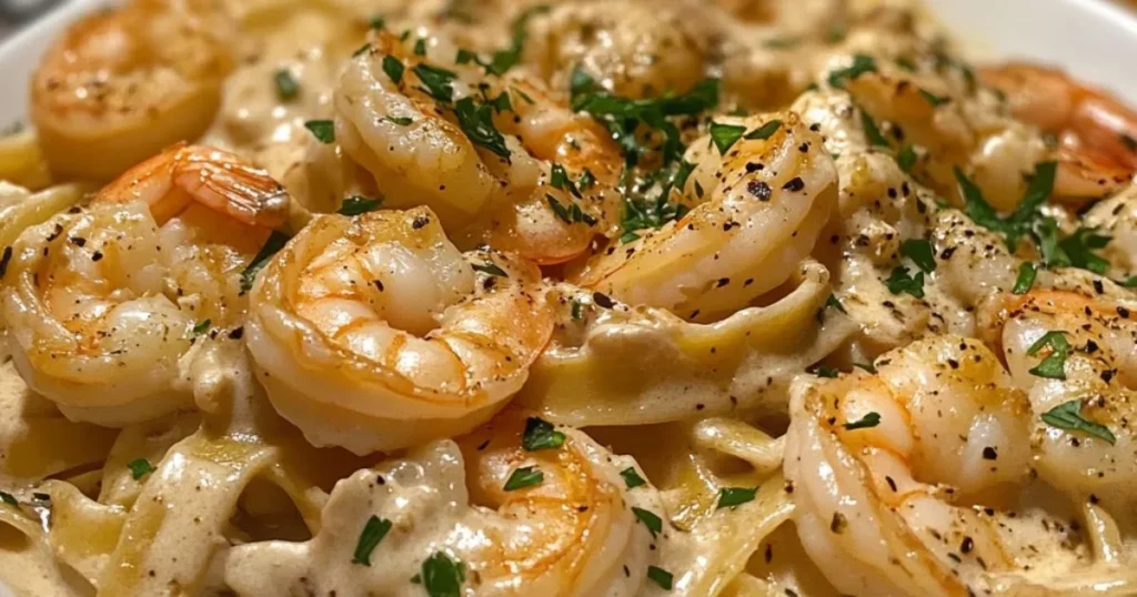 chicken and shrimp alfredo